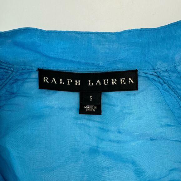 Ralph Lauren Black Label Sheer Lightweight Jacket Silk Blend | Size Small - Picture 12 of 14